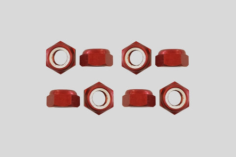 Komplex - Axle Lock Nuts (Red Ergal)