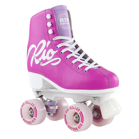 Rio Roller - Script Skates - Pink / Lilac