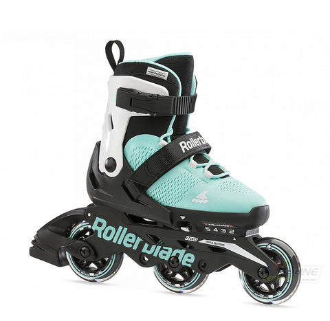 Rollerblade Microblade 3WD Junior Inline Skates - Aqua/White