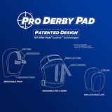 187 - Pro Derby Knee - Black / Red
