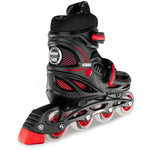 Crazy - 148 Adjustable Inline Skate - Black / Red
