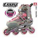 Crazy - 308 Adjustable Inline Skate (Pink or Blue)