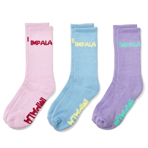 Impala Skate Socks - Pastel - 3-pack