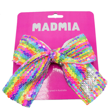 Madmia - Rainbow Sequin Bow