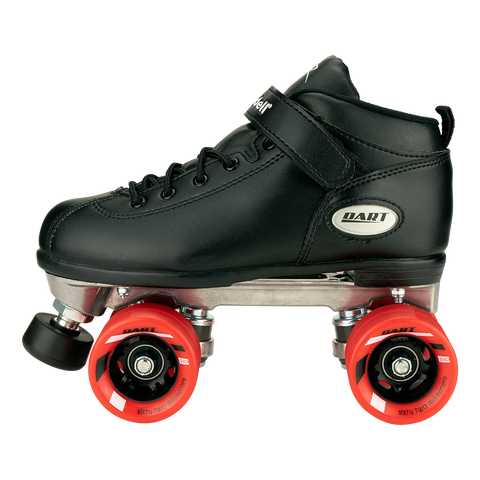 Riedell R3 Black Derby Roller Quad Skates