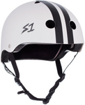 S-One Lifer Helmet - Gloss White / Black Stripes (CJ Collins Edition)