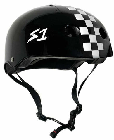S-One Lifer Helmet - Matte Black / White Checkers