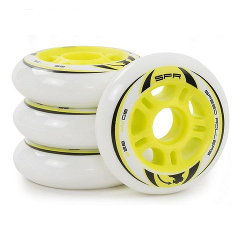 SFR - Speed Rollers - Inline Skate Wheels 72mm, 76mm & 80mm (82A) - 4 Pack